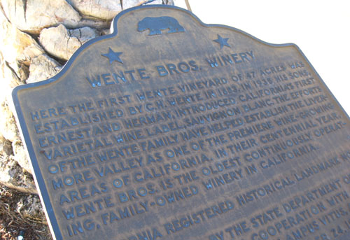 wente plaque livermore